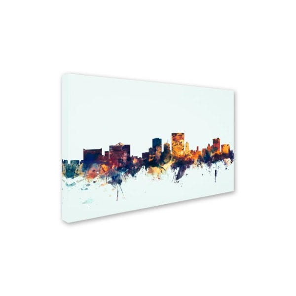 Michael Tompsett 'El Paso Texas Skyline Blue' Canvas Art,22x32